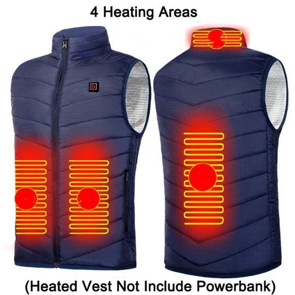 Heated Vest for Men and Women | 4 Heating Areas - Picture 2 of 2